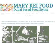 Tablet Screenshot of marykeifood.com